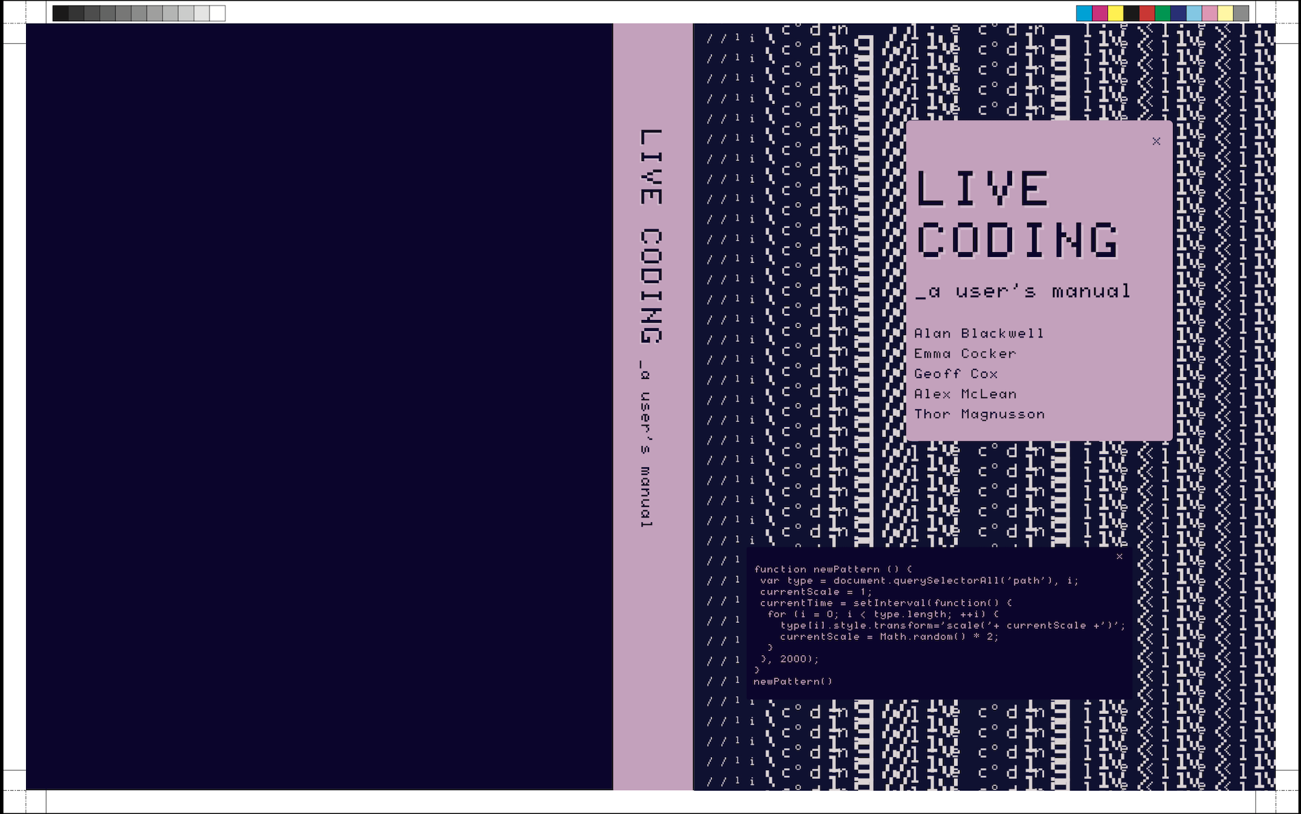 image displaying book cover of the Live Coding: a Users Manual